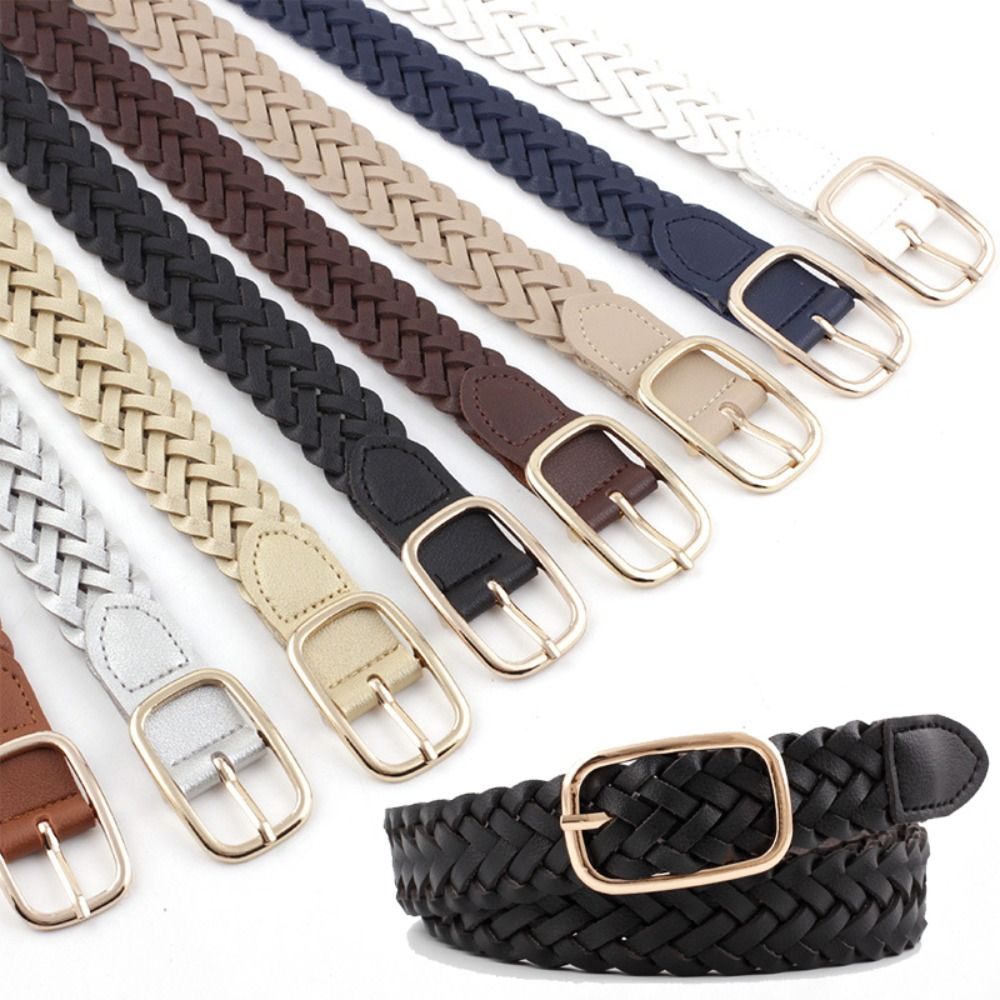 Off White Belt - Women Vintage Casual Female Pin Buckle