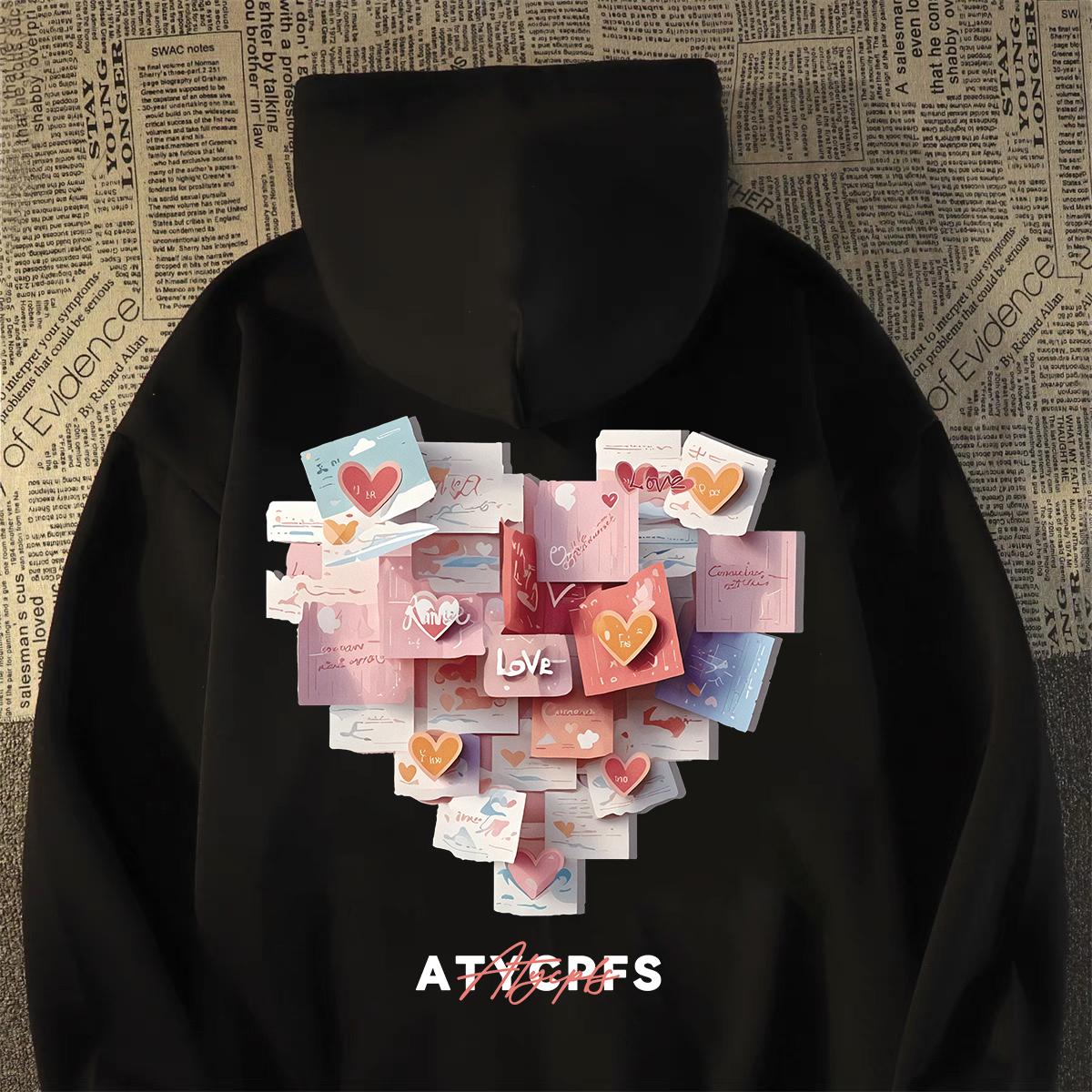 Streetwear Brand Heart - American High Streetwear Brand Creative Heart-shaped