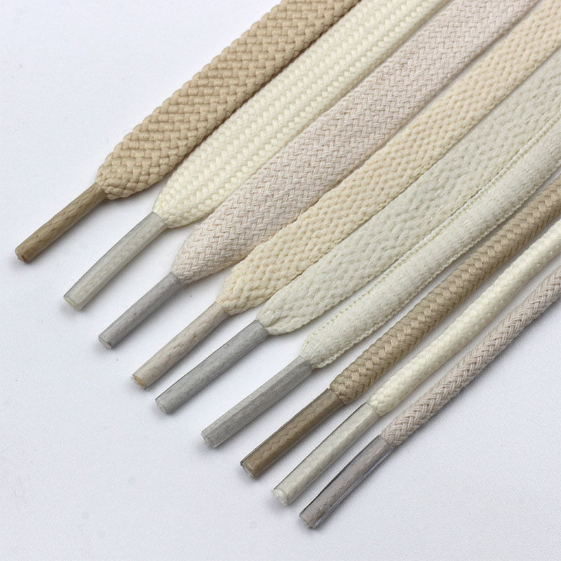 Travis Scott Lace - Light beige white beige shoelace flat
