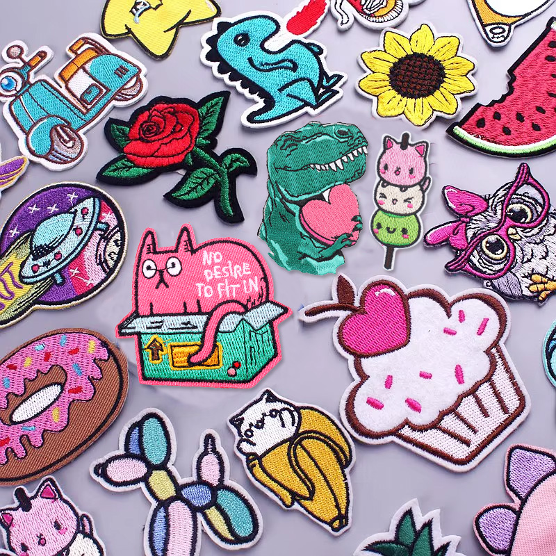 Streetwear Brand Stickers - Cute Animals Dinosaur Patch Iron On