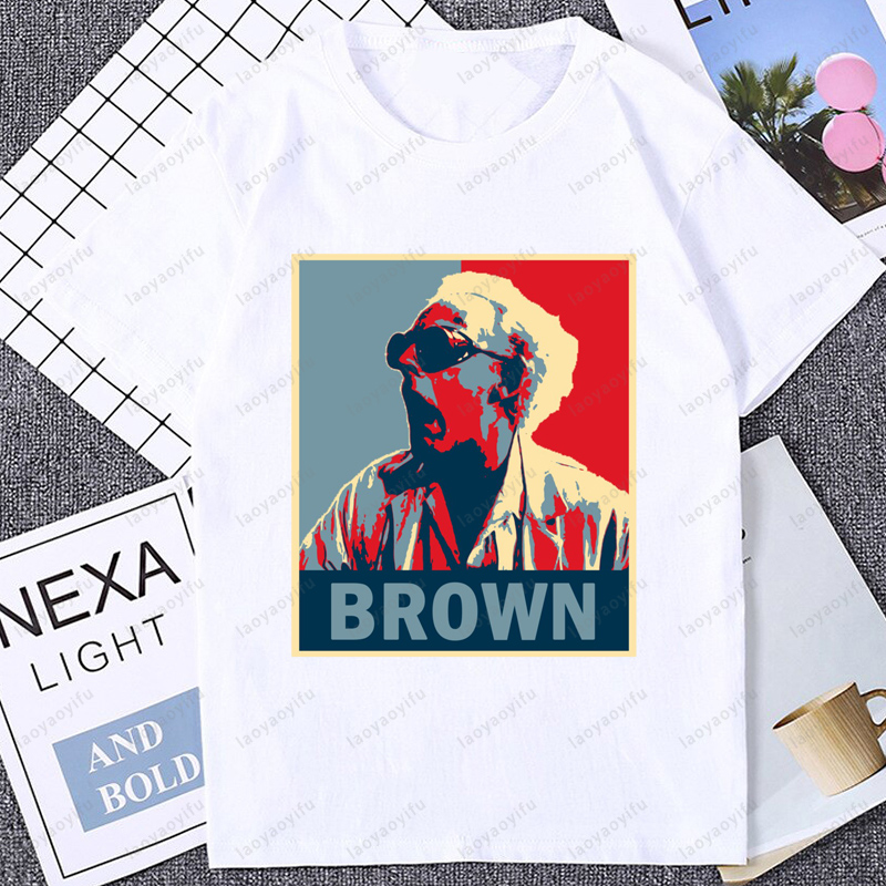 Streetwear Brand T Shirt - Back To The Future Classics Brown