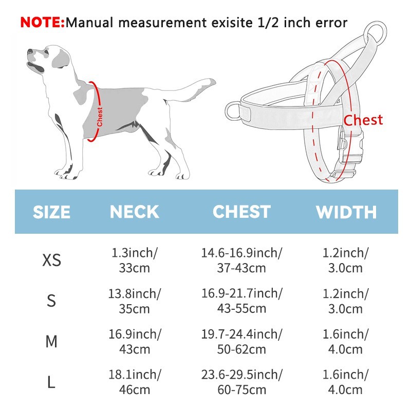 Dog Harness Reflective No Pull - Off White Belt avaliação e preço