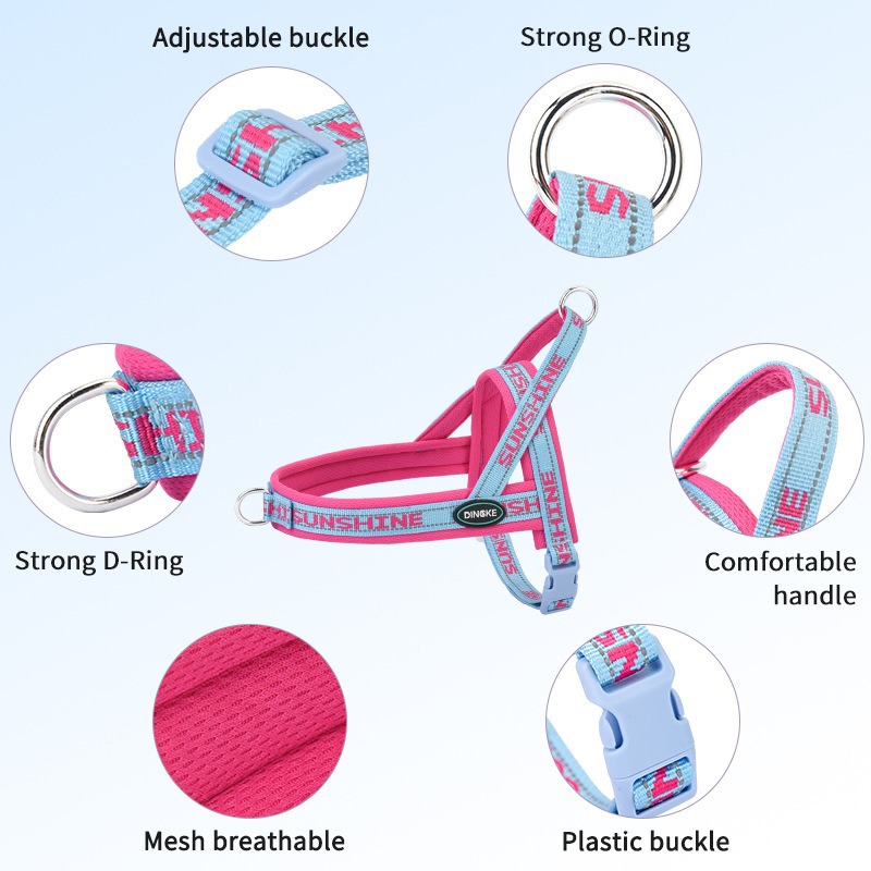 Dog Harness Reflective No Pull - Off White Belt avaliação e preço