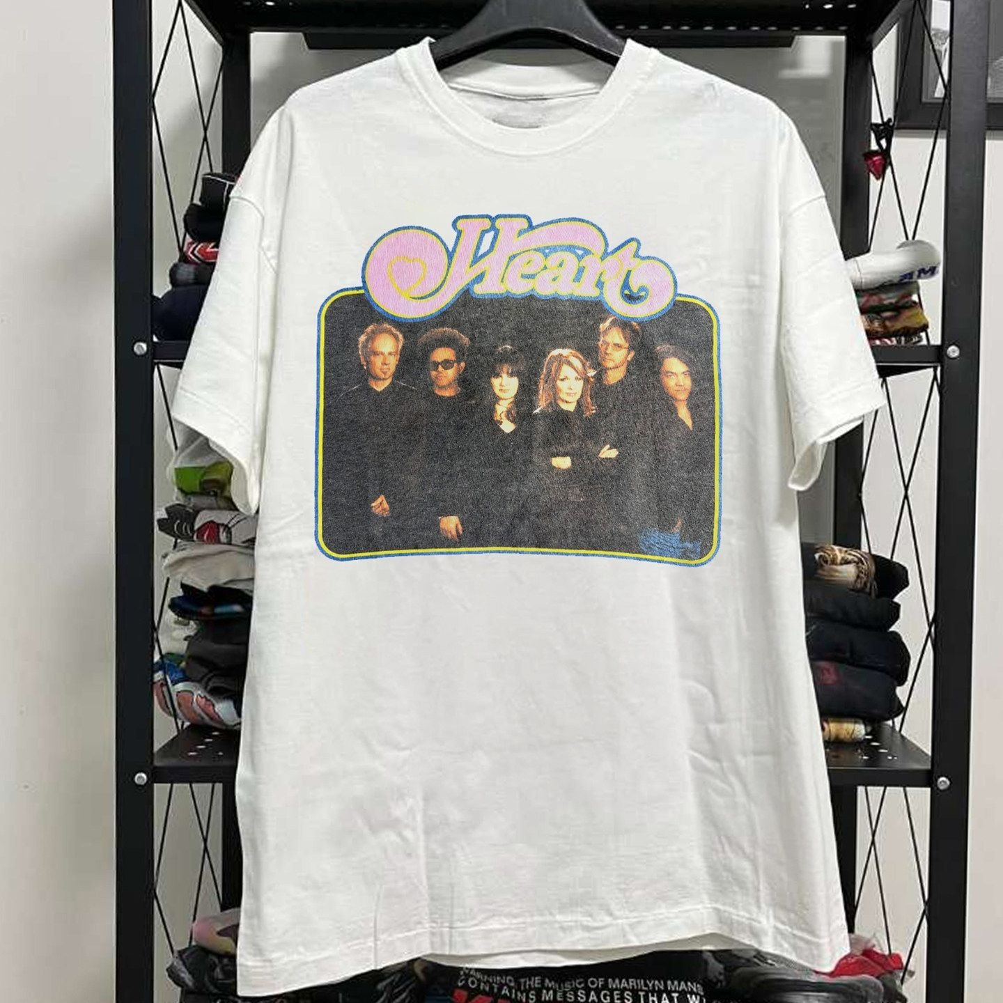 Heart Band Hard Rock Short-sle - Streetwear Brand Heart avaliação e preço