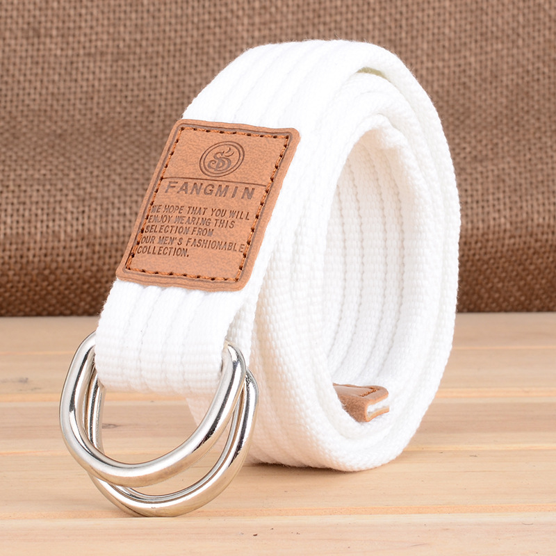 New Unisex Canvas Belt Double  - Off White Belt avaliação e preço