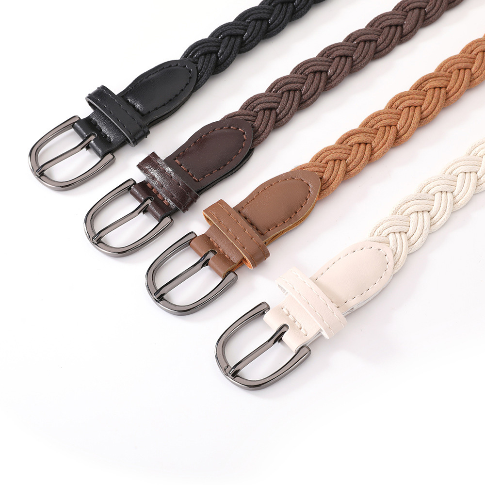 Women's Retro Vintage Woven Th - Off White Belt avaliação e preço