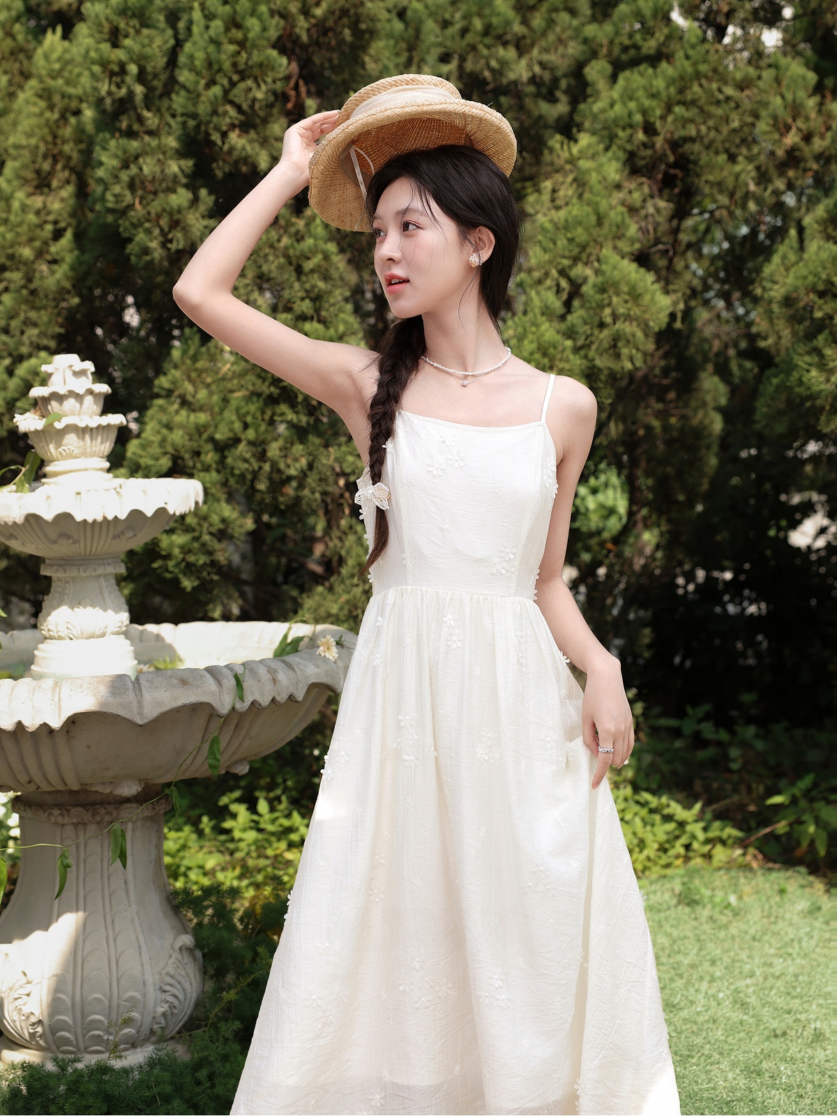 Elegant Off-Shoulder White Ric - Off White Belt avaliação e preço