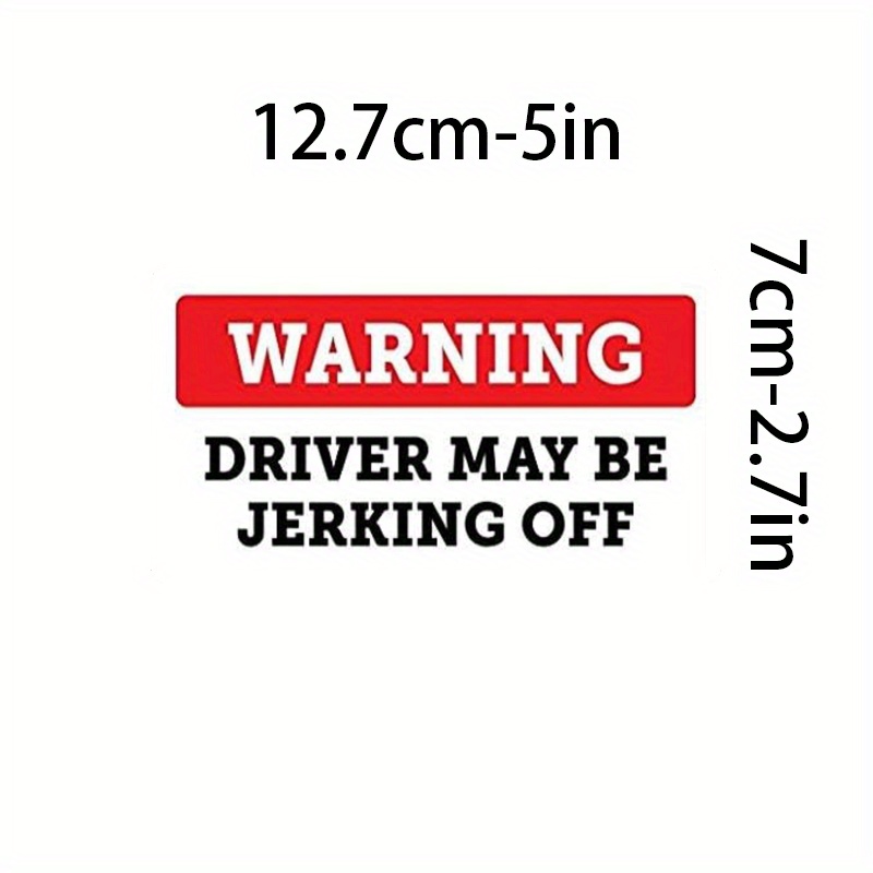 Stickers -Funny Warning Driver - Streetwear Brand Stickers avaliação e preço