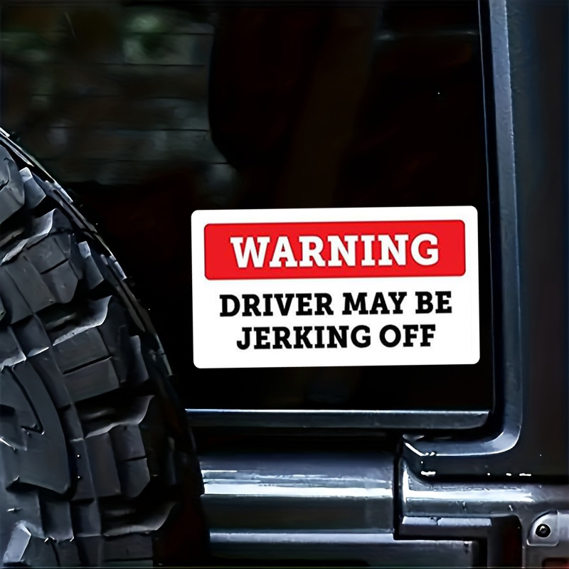 Stickers -Funny Warning Driver - Streetwear Brand Stickers avaliação e preço
