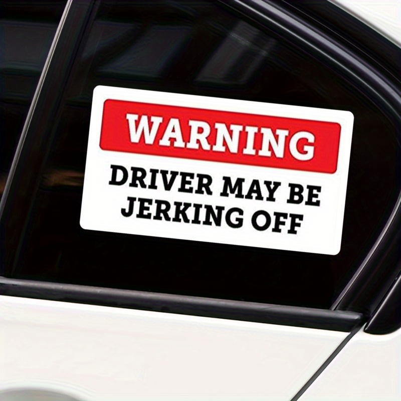 Stickers -Funny Warning Driver - Streetwear Brand Stickers avaliação e preço