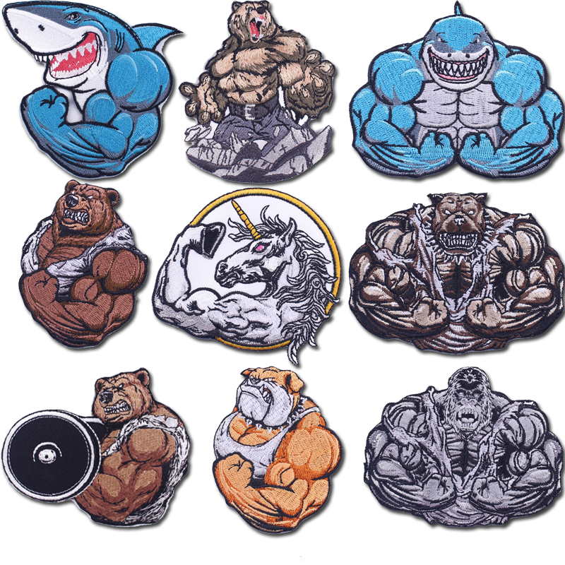 Sports Fitness Applique Patch  - Streetwear Brand Stickers avaliação e preço