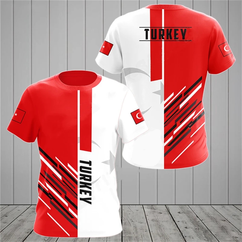 Turkish Flag Camouflage 3d Pri - Streetwear Brand T Shirt avaliação e preço