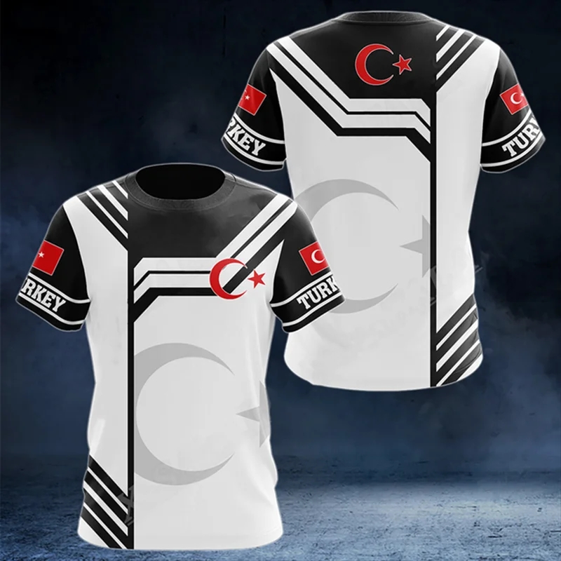 Turkish Flag Camouflage 3d Pri - Streetwear Brand T Shirt avaliação e preço