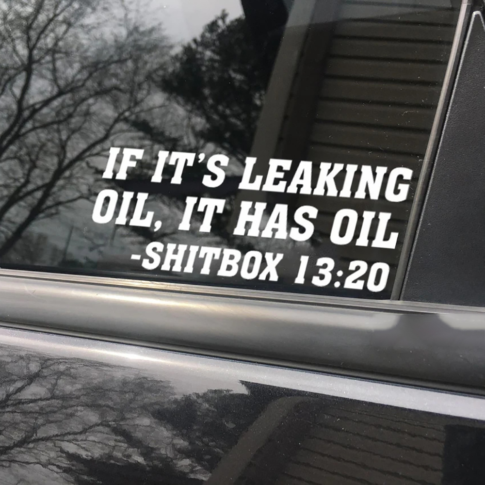 If It's Leaking Oil It Has Oil - Streetwear Brand Stickers avaliação e preço