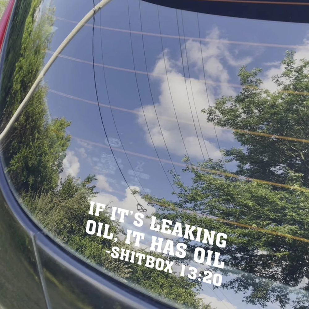 If It's Leaking Oil It Has Oil - Streetwear Brand Stickers avaliação e preço