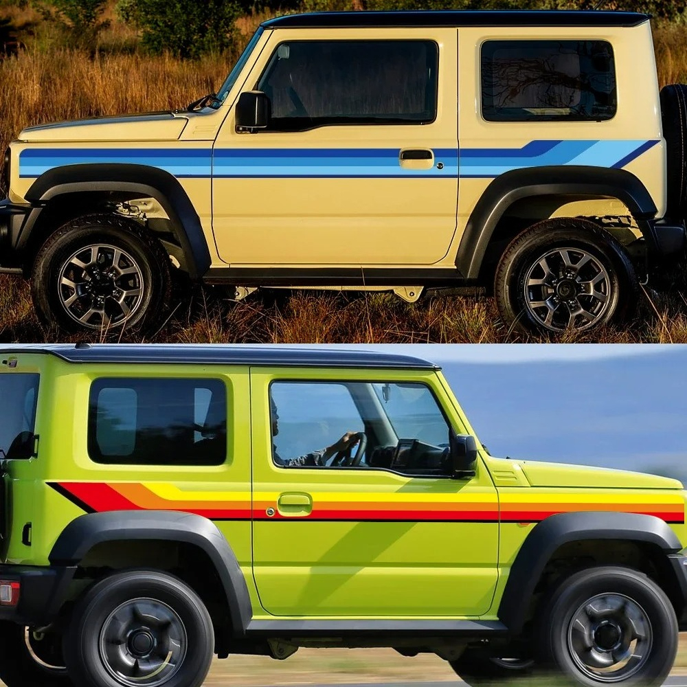 2PCS Car Waist Line Sticker St - Streetwear Brand Stickers avaliação e preço