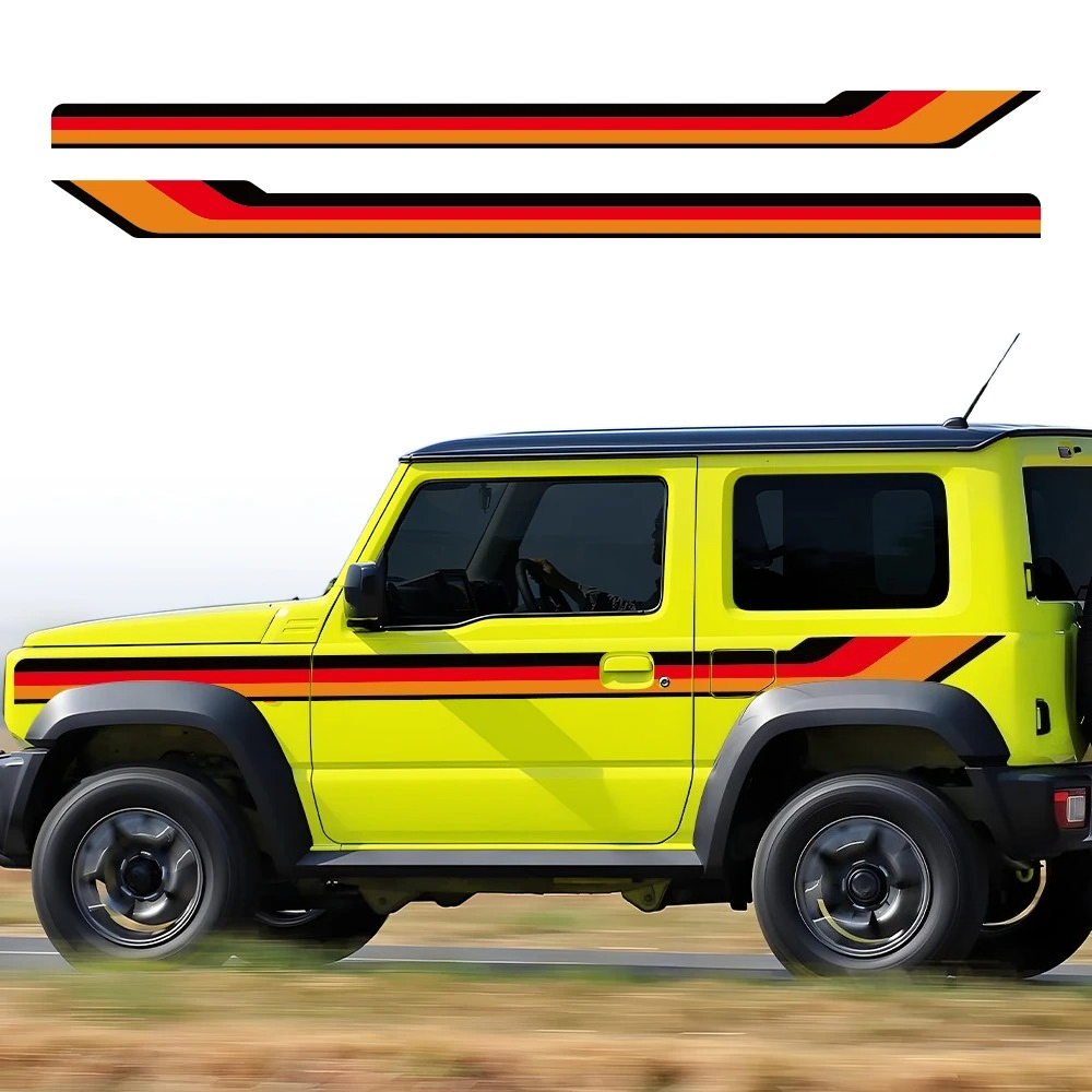 2PCS Car Waist Line Sticker St - Streetwear Brand Stickers avaliação e preço