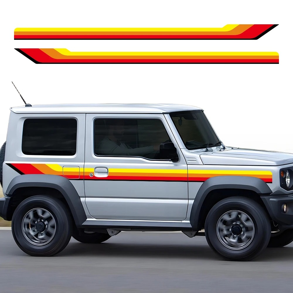 2PCS Car Waist Line Sticker St - Streetwear Brand Stickers avaliação e preço