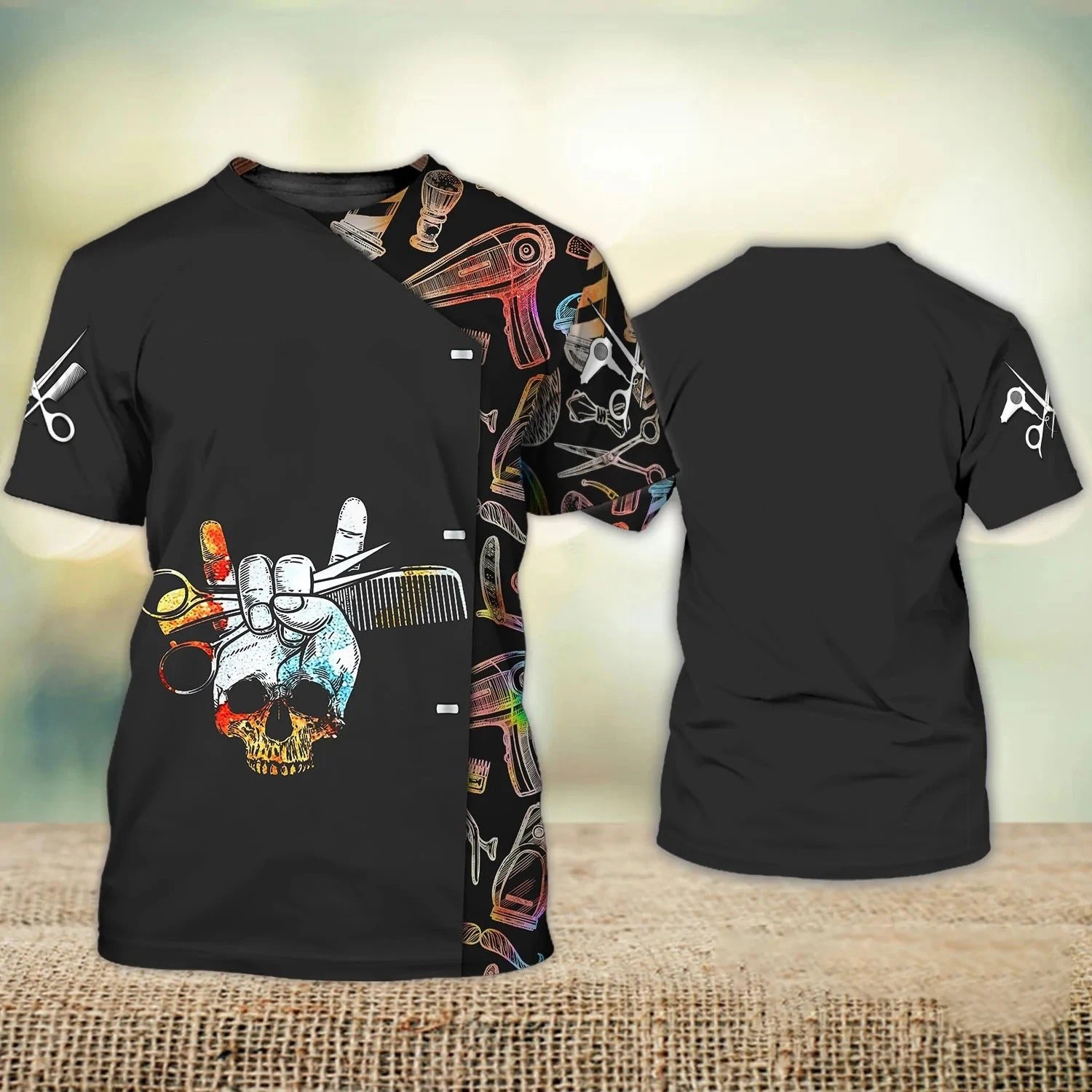 Fashion New Customized Barber  - Streetwear Brand T Shirt avaliação e preço