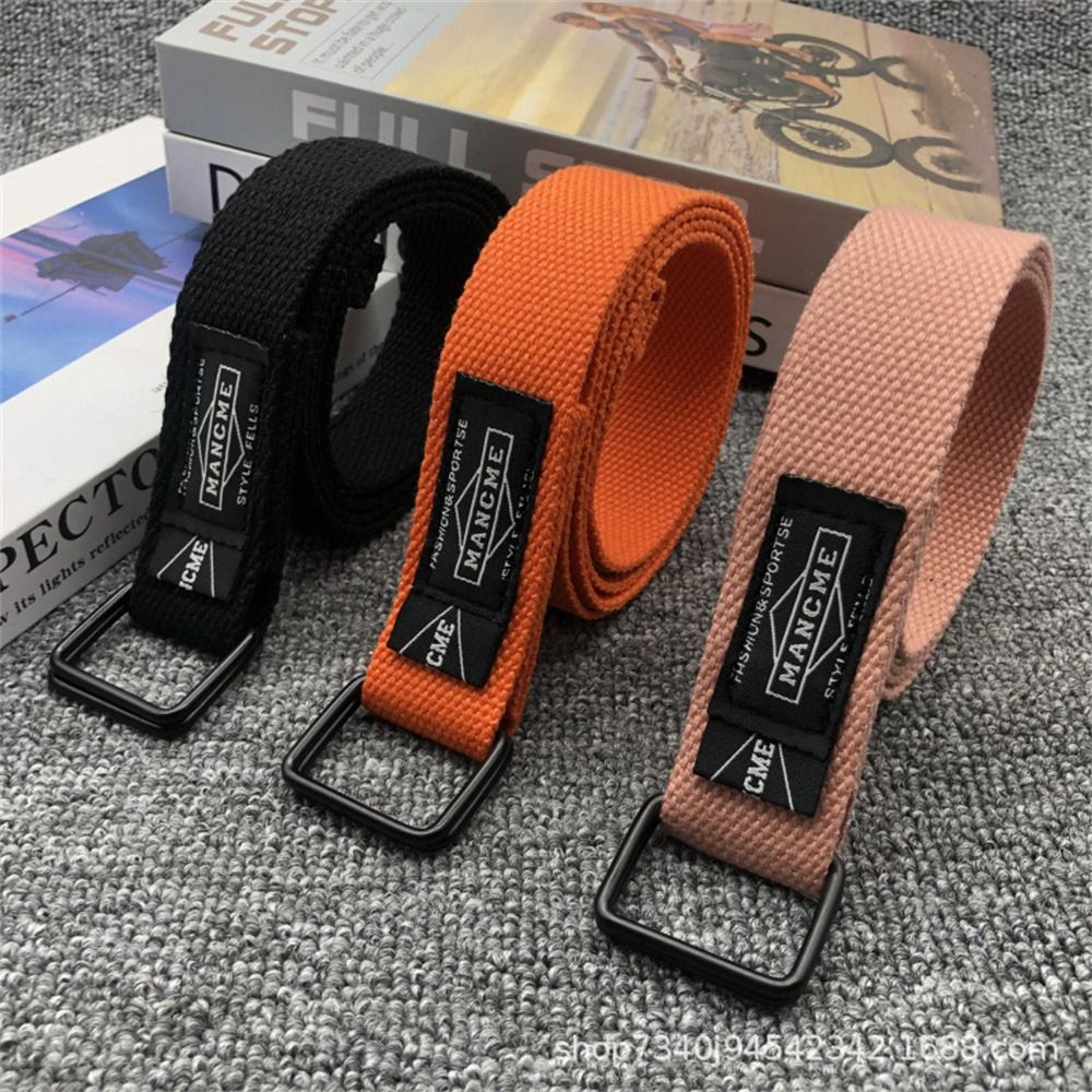 Women Man Nylon Braided Canvas - Off White Belt avaliação e preço