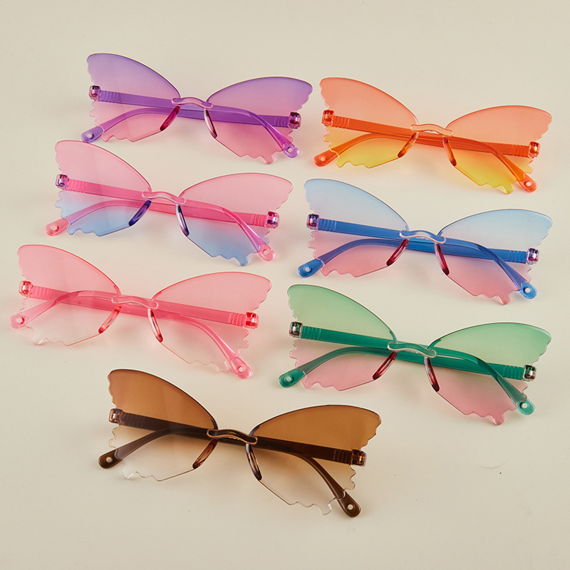 Vintage Rimless Butterfly Shap - Streetwear Brand With Butterfly avaliação e preço