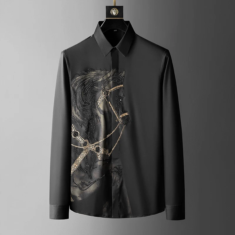 Brand Luxury Men's Shirt 2025  - Streetwear Uomo Brand avaliação e preço
