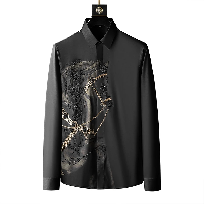 Brand Luxury Men's Shirt 2025  - Streetwear Uomo Brand avaliação e preço