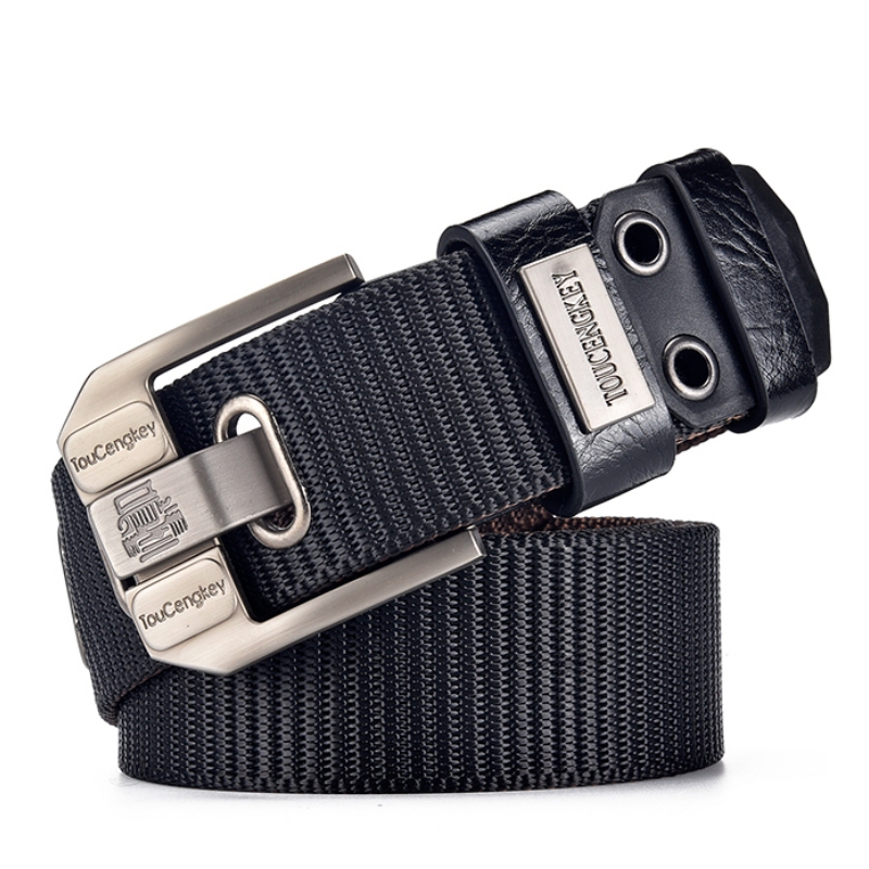 Men Pin Buckle Belt Canvas Bel - Off White Belt avaliação e preço
