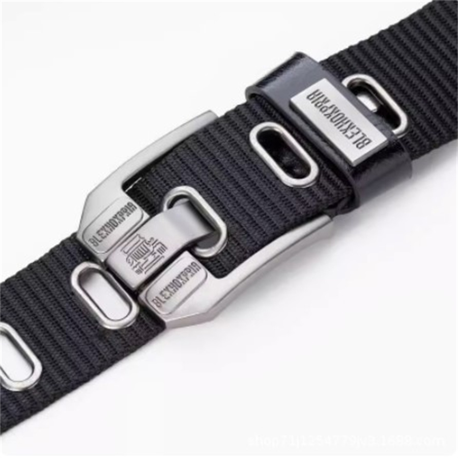 Men Pin Buckle Belt Canvas Bel - Off White Belt avaliação e preço
