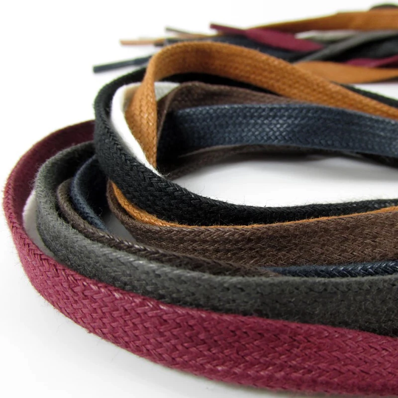 1Pair NEW Waxed Flat Shoelaces - Travis Scott Lace avaliação e preço