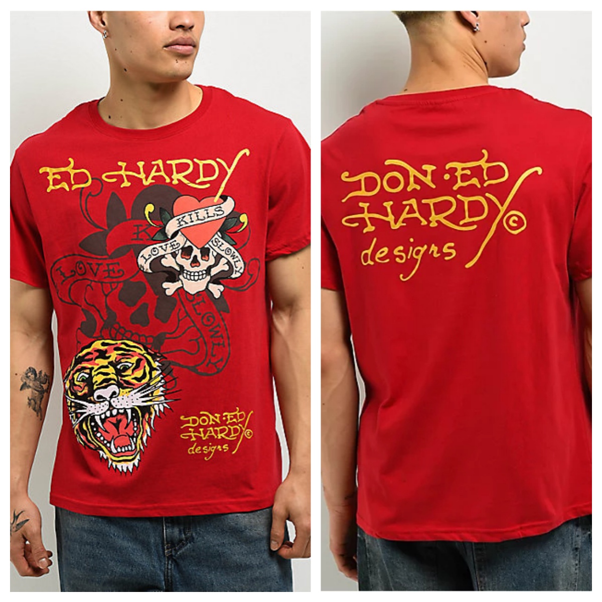 Sacred Heart Red Ed Tattoo Art - Streetwear Brand Heart avaliação e preço