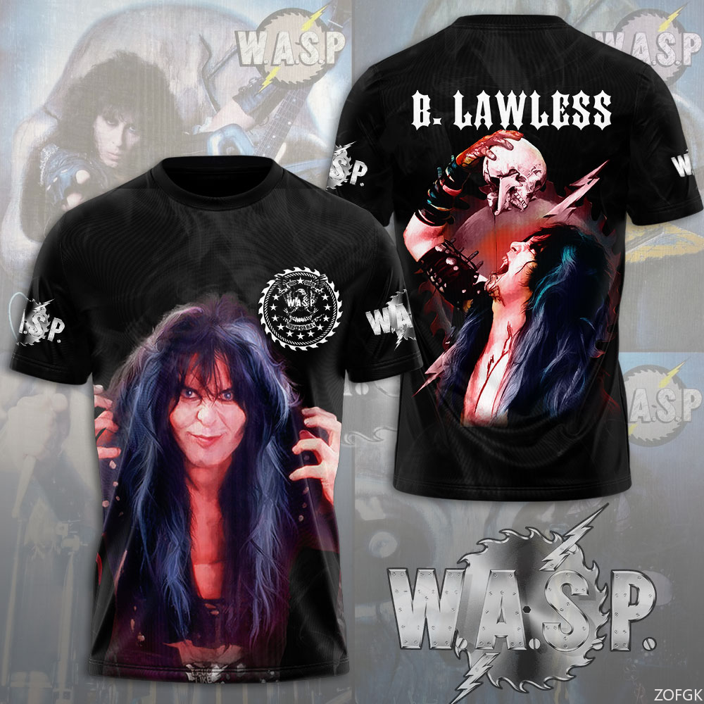 W.A.S.P Rock 3D Printing T-shi - Streetwear Brand T Shirt avaliação e preço