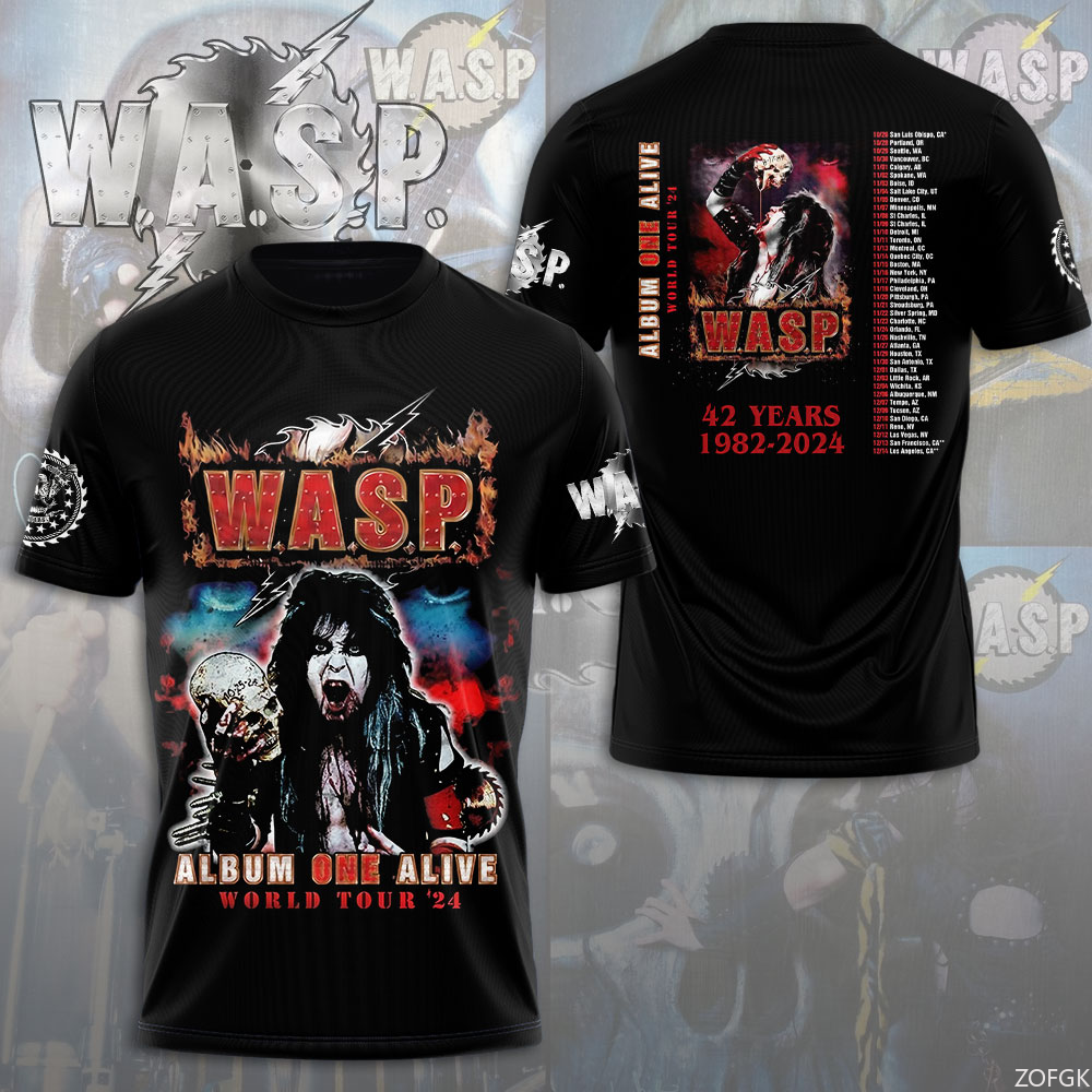W.A.S.P Rock 3D Printing T-shi - Streetwear Brand T Shirt avaliação e preço