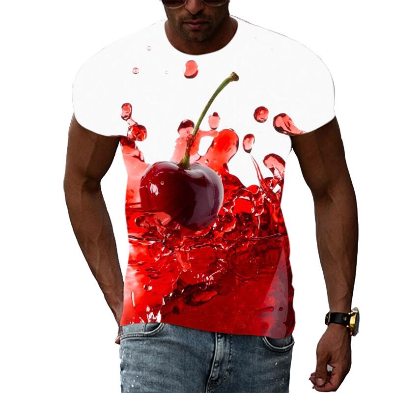 Men's Summer Fashion 3D Print  - Streetwear Brand T Shirt avaliação e preço