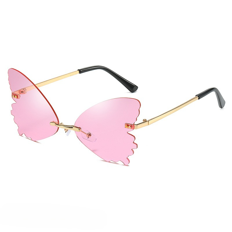 Vintage Rimless Butterfly Shap - Streetwear Brand With Butterfly avaliação e preço