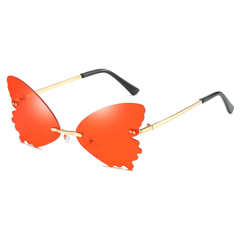 Vintage Rimless Butterfly Shap - Streetwear Brand With Butterfly avaliação e preço