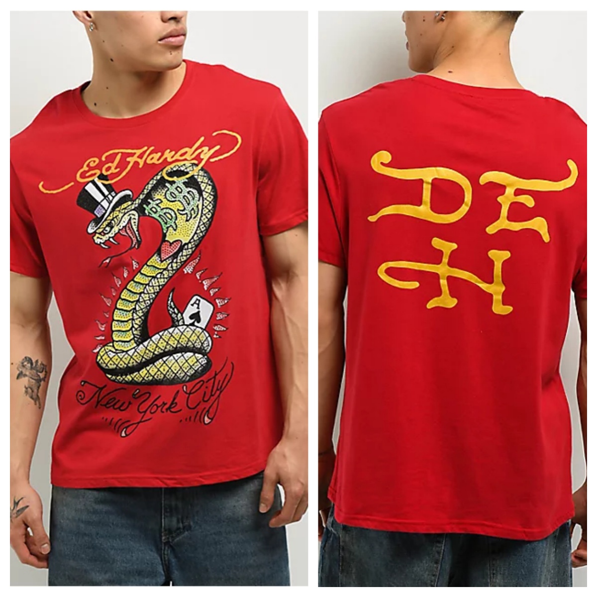 Cross Heart Ed Y2k Tattoo Art  - Streetwear Brand Heart avaliação e preço