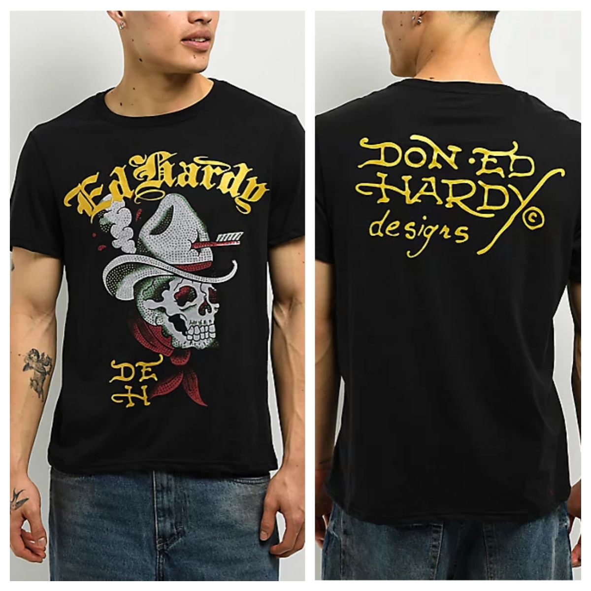Cross Heart Ed Y2k Tattoo Art  - Streetwear Brand Heart avaliação e preço