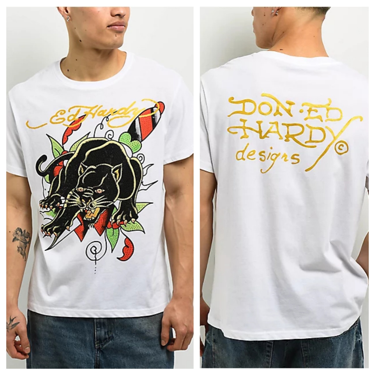 Cross Heart Ed Y2k Tattoo Art  - Streetwear Brand Heart avaliação e preço