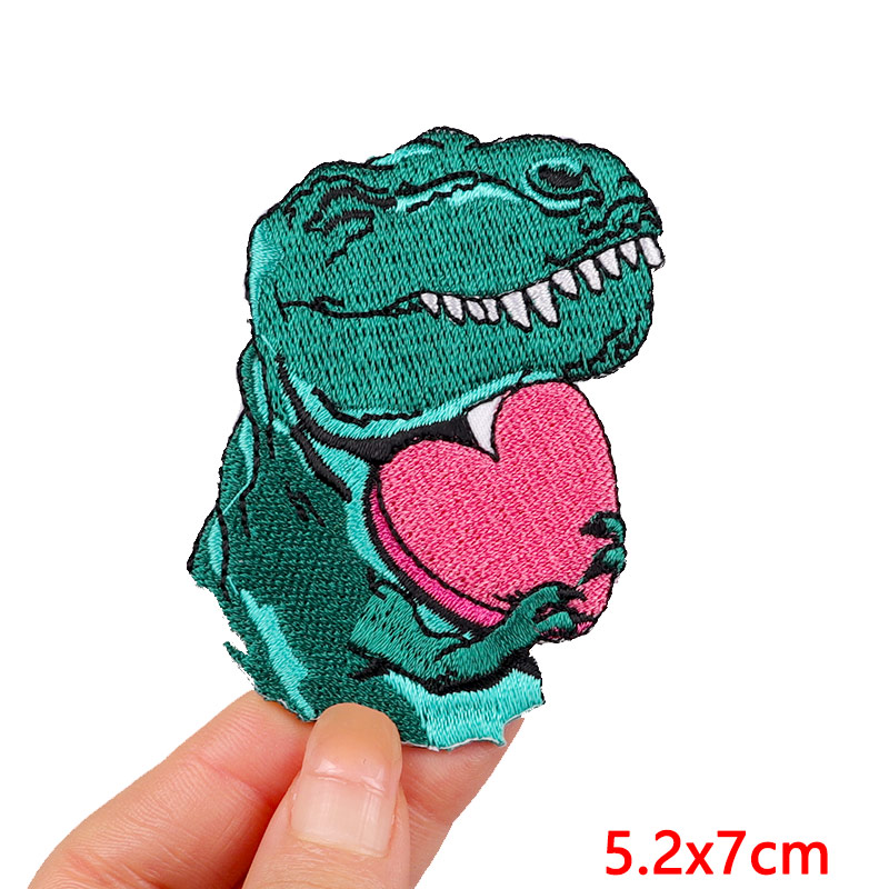 Cute Animals Dinosaur Patch Ir - Streetwear Brand Stickers avaliação e preço